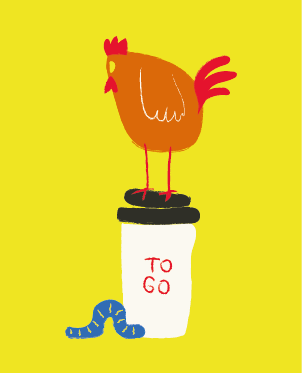 The-Villy-Illustraties-kip-to-go